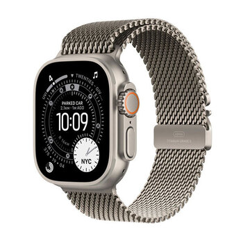 Apple Watch Ultra 3 Titan − Milanaise Armband