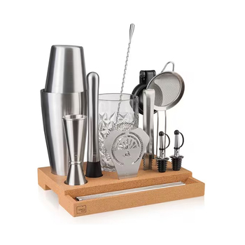 Vacuvin Cocktail-Set aus Edelstahl (16-tlg.)