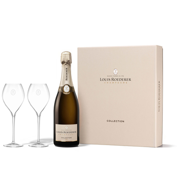 Champagne Louis Roederer Collection mit 2 Flûtes