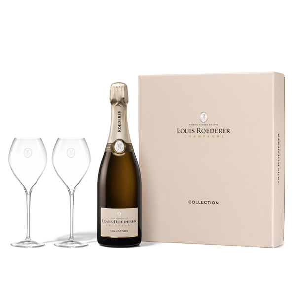 Champagne Louis Roederer Collection mit 2 FlûtesBild