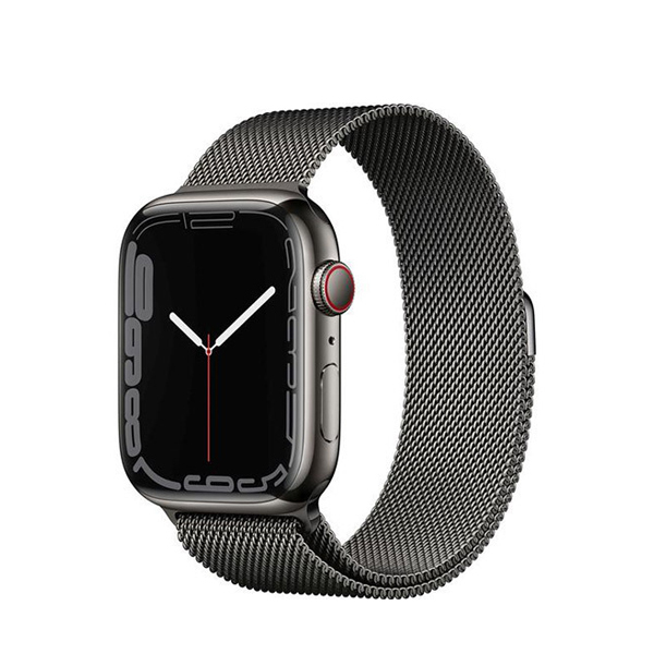 Apple Watch Series 7 GPS+Cellular Edelstahl 41mm − Milanaise ArmbandBild
