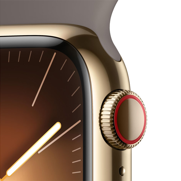 Apple Watch Series 9 GPS+Cellular Edelstahl 41mm – SportarmbandBild