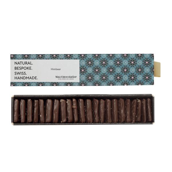 Max Chocolatier CaramelPlättli Himbeere (klein)Bild