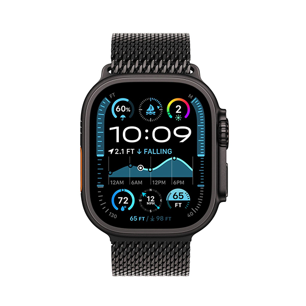 Apple Watch Ultra 2 GPS+Cellular Titan 49mm – Milanaise ArmbandBild