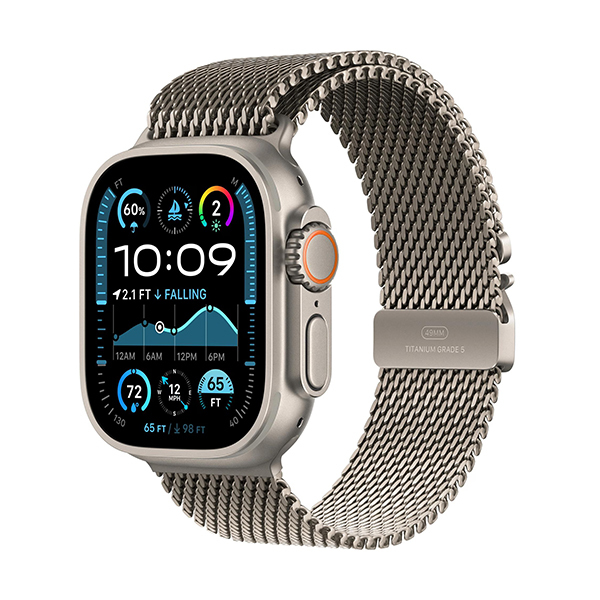 Apple Watch Ultra 2 GPS+Cellular Titan 49mm – Milanaise ArmbandBild