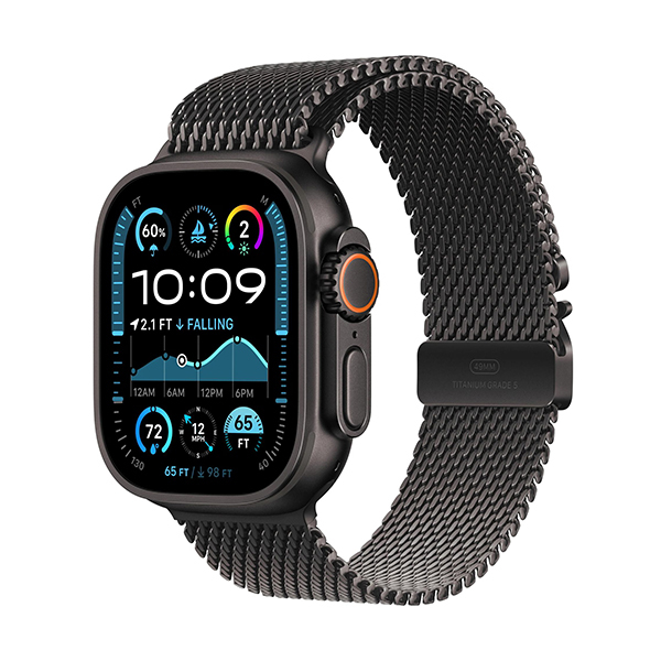 Apple Watch Ultra 2 GPS+Cellular Titan 49mm – Milanaise ArmbandBild