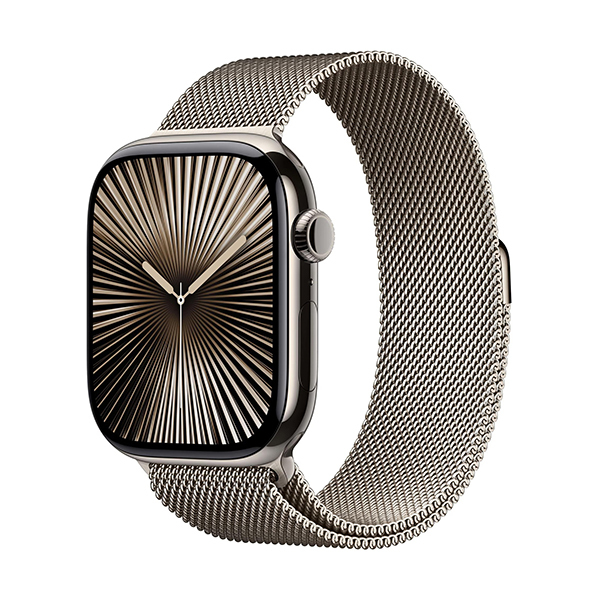 Apple Watch Series 10 GPS+Cellular Titan 46mm − Milanaise ArmbandBild